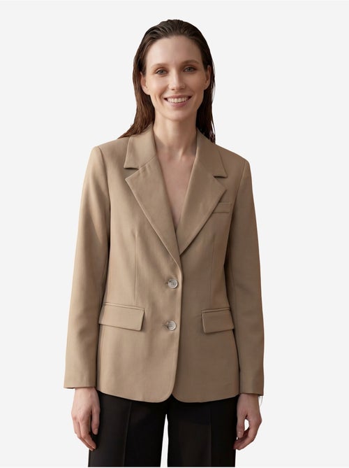 Veste blazer à col châle et boutons my fashion - Kiabi Veste blazer à col châle et boutons my fashion - Kiabi