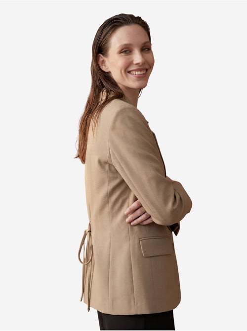 Veste blazer à col châle et boutons my fashion - Kiabi Veste blazer à col châle et boutons my fashion - Kiabi