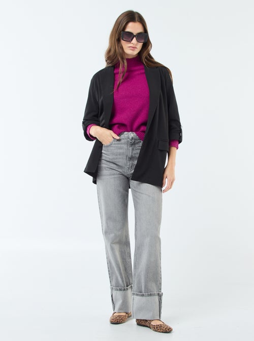 Veste blazer avec manches retroussées 'JDY' - Kiabi