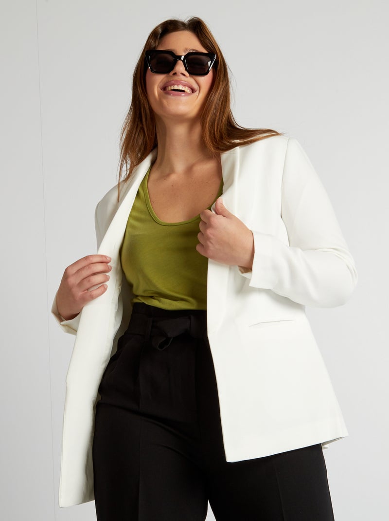 Veste blazer blanc - Kiabi
