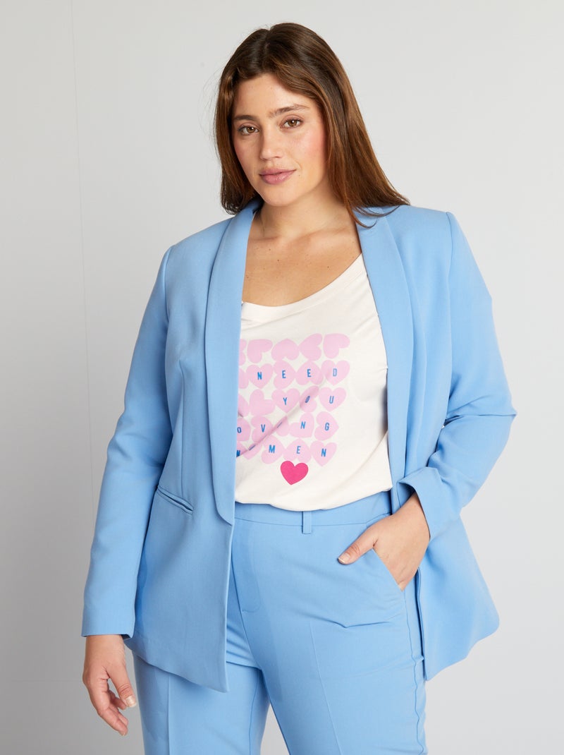 Veste blazer Bleu - Kiabi
