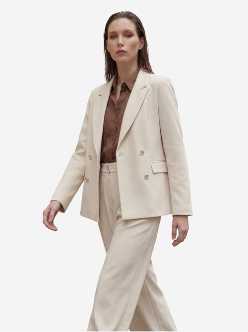 Veste blazer boutonnée pour femme my fashion - Kiabi Veste blazer boutonnée pour femme my fashion - Kiabi