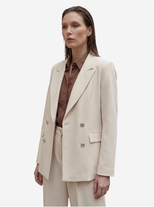 Veste blazer boutonnée pour femme my fashion - Kiabi Veste blazer boutonnée pour femme my fashion - Kiabi