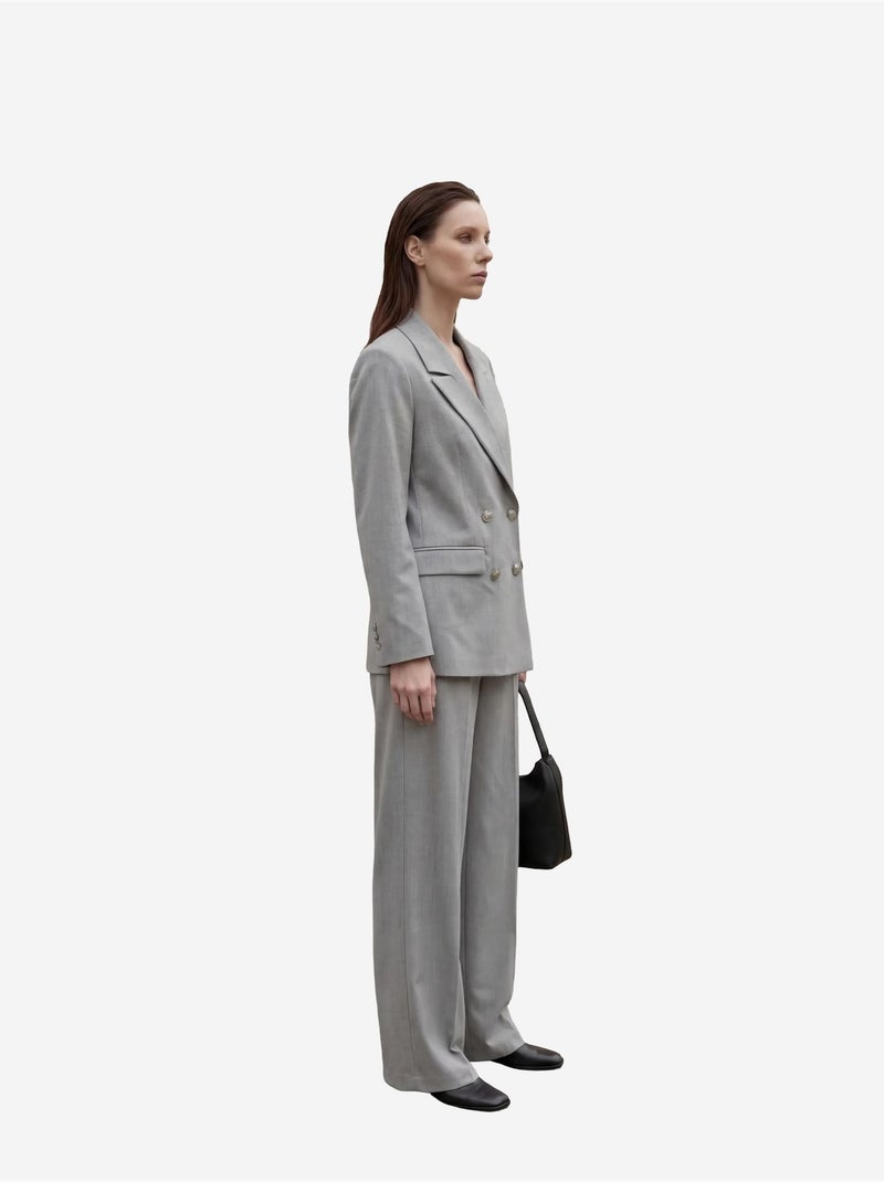 Veste blazer boutonnée pour femme my fashion Gris - Kiabi
