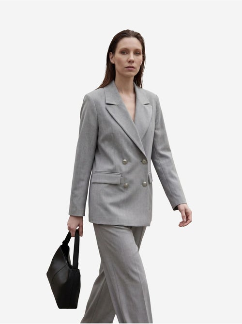 Veste blazer boutonnée pour femme my fashion - Kiabi Veste blazer boutonnée pour femme my fashion - Kiabi