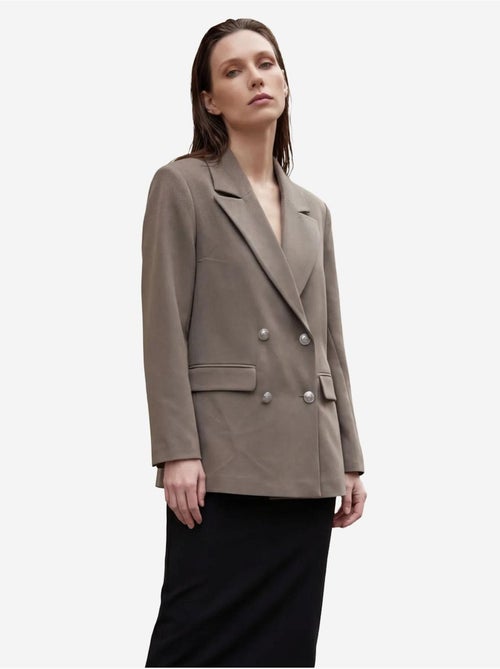Veste blazer boutonnée pour femme my fashion - Kiabi Veste blazer boutonnée pour femme my fashion - Kiabi