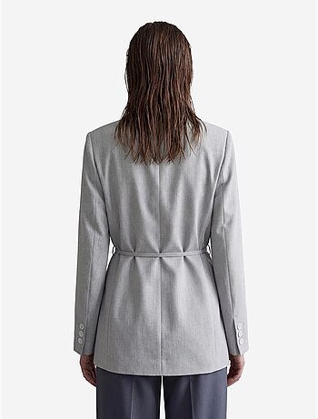 Veste blazer ceinturée en crêpe my fashion