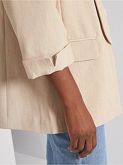 Veste blazer col droit - Kiabi