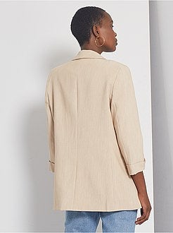 Veste blazer col droit - Kiabi