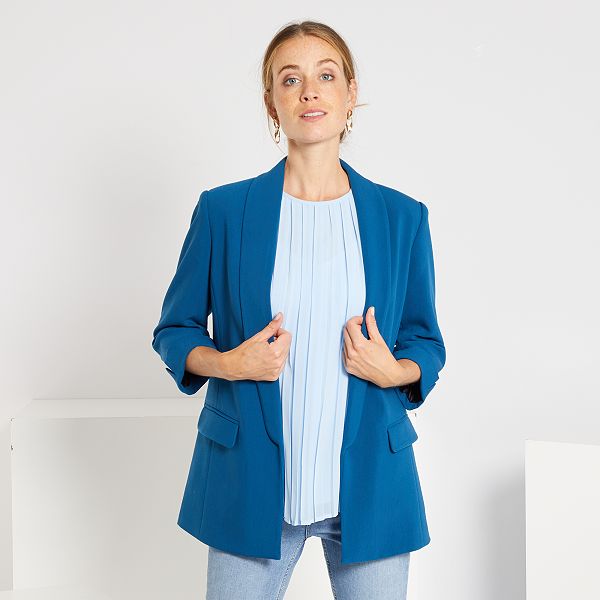 blazer bleu femme