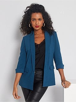 Veste blazer col droit - Kiabi