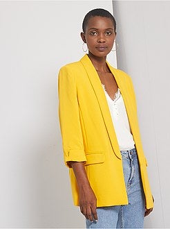 Veste blazer col droit - Kiabi