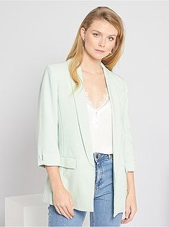 Veste blazer col droit - Kiabi
