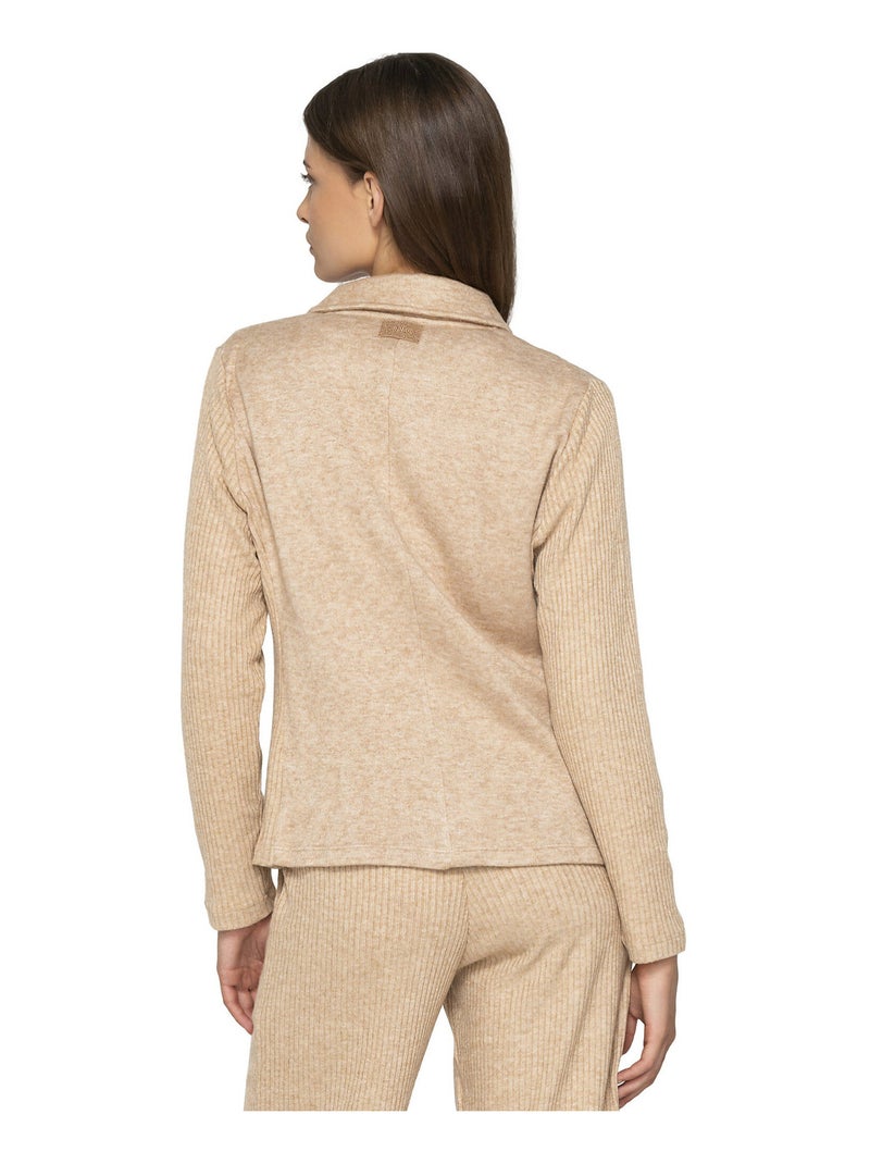 Veste blazer Connected Marron - Kiabi
