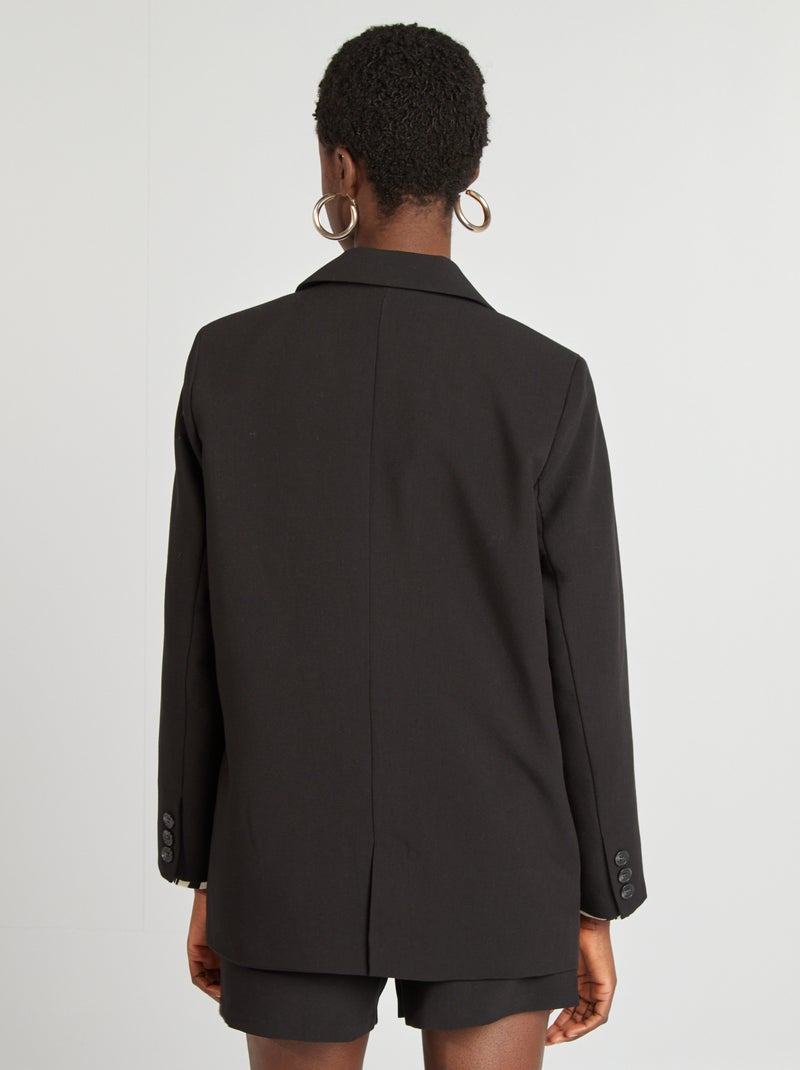 Veste blazer coupe large Noir - Kiabi