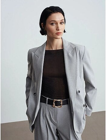 Veste blazer en crêpe femme dilvin