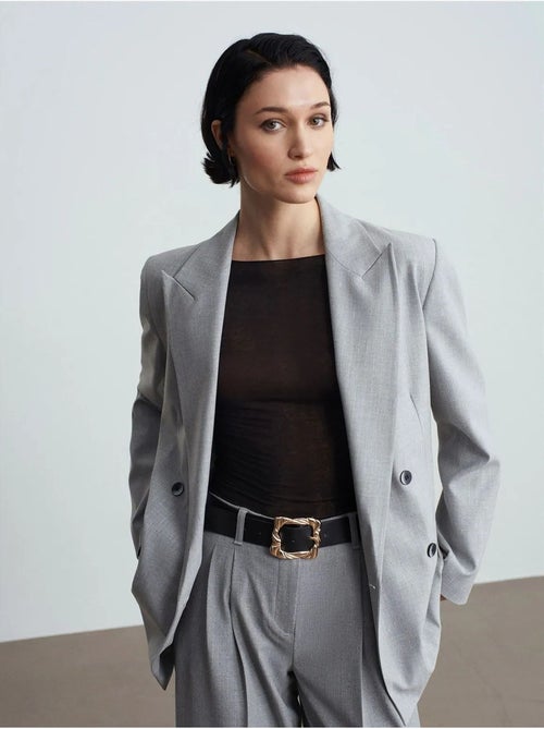 Veste blazer en crêpe femme dilvin - Kiabi Veste blazer en crêpe femme dilvin - Kiabi