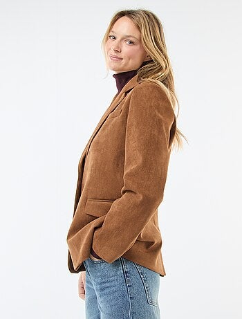 Veste blazer en suédine
