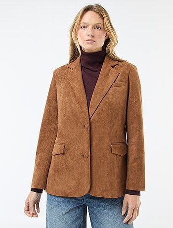 Veste blazer en suédine