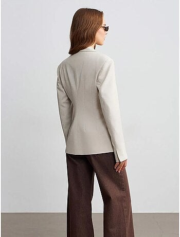 Veste blazer femme en crêpe dilvin