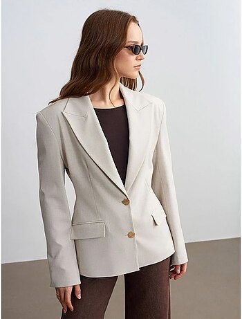 Veste blazer femme en crêpe dilvin