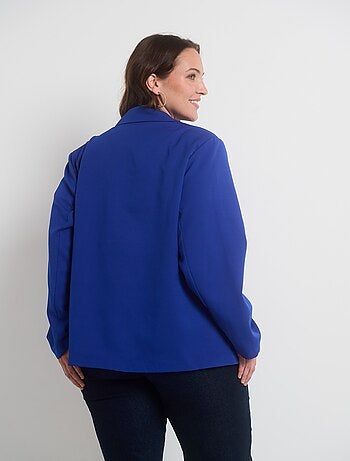 Veste blazer fluide col tailleur