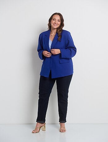 Veste blazer fluide col tailleur