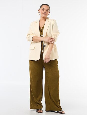 Veste blazer légère coupe longue