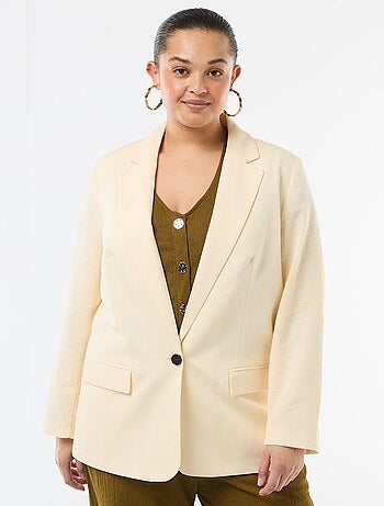 Veste blazer légère coupe longue