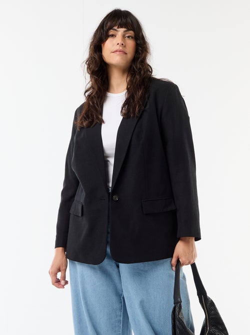 Veste blazer légère coupe longue - Kiabi