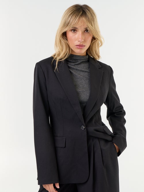 Veste blazer longue - Kiabi Veste blazer longue - Kiabi