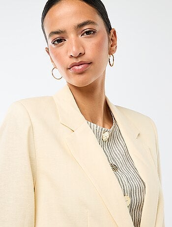 Veste blazer mi-longue
