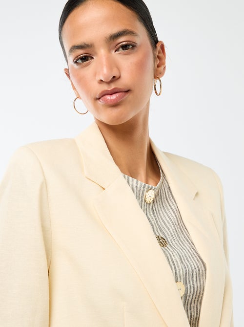 Veste blazer mi-longue - Kiabi