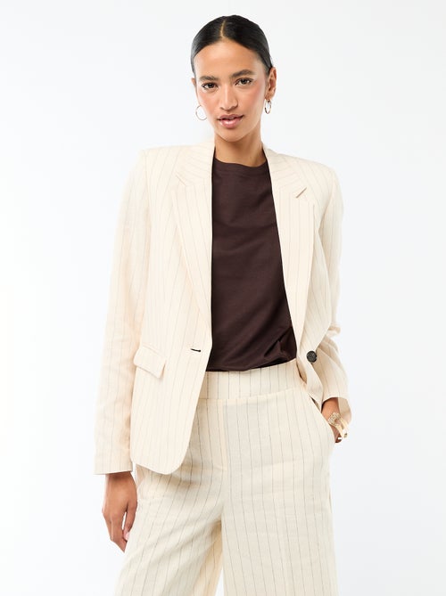 Veste blazer mi-longue - Kiabi