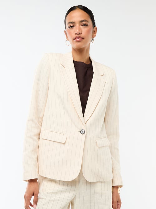 Veste blazer mi-longue - Kiabi