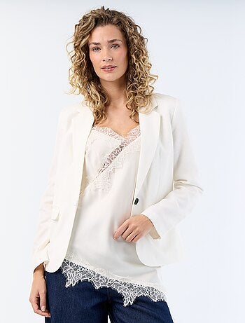 Veste blazer mi-longue