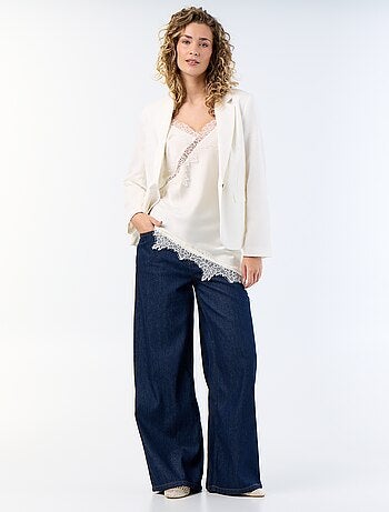 Veste blazer mi-longue