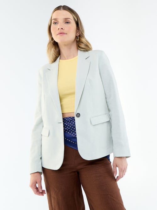 Veste blazer mi-longue - Kiabi