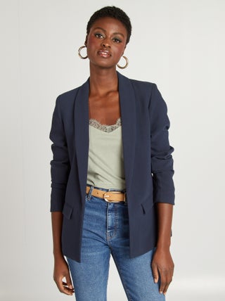 Veste blazer mi-longue