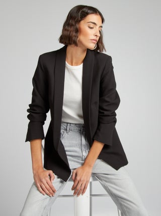 Veste blazer mi-longue