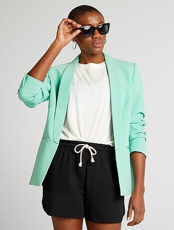 Blazer verte femme hot sale