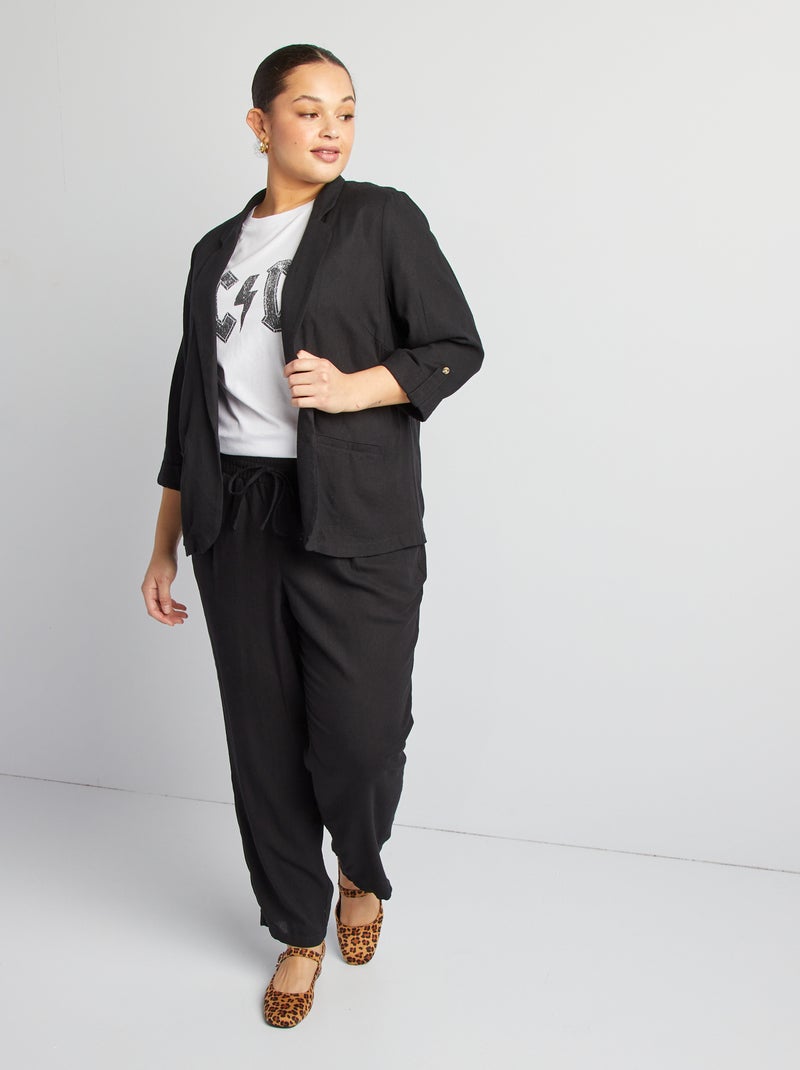 Veste blazer noir - Kiabi