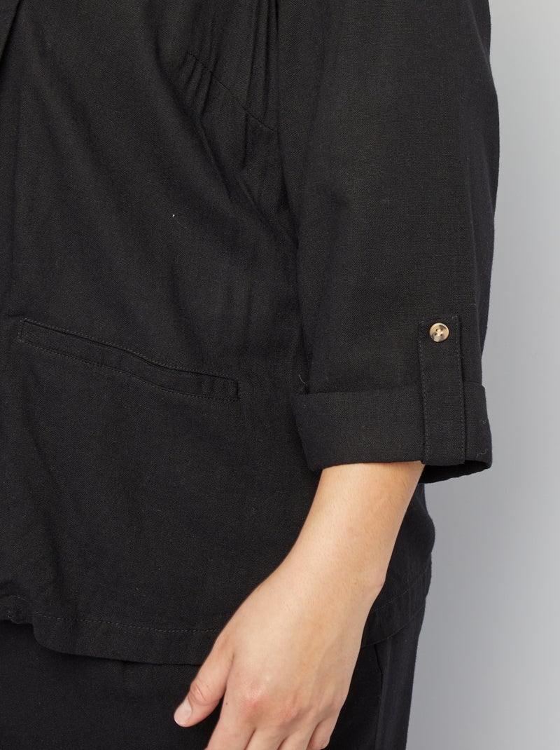 Veste blazer noir - Kiabi