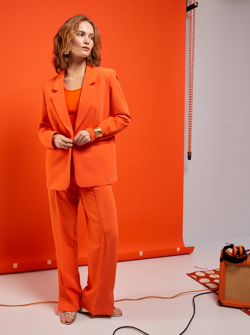 Veste blazer orange - Kiabi