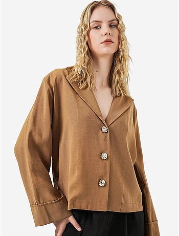 Veste blazer oversize à fermeture boutonnée bdart