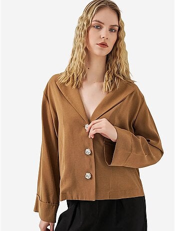 Veste blazer oversize à fermeture boutonnée bdart