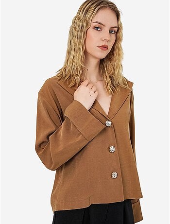Veste blazer oversize à fermeture boutonnée bdart