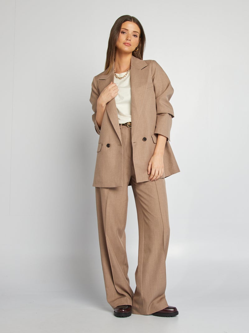 Veste blazer oversize BEIGE - Kiabi