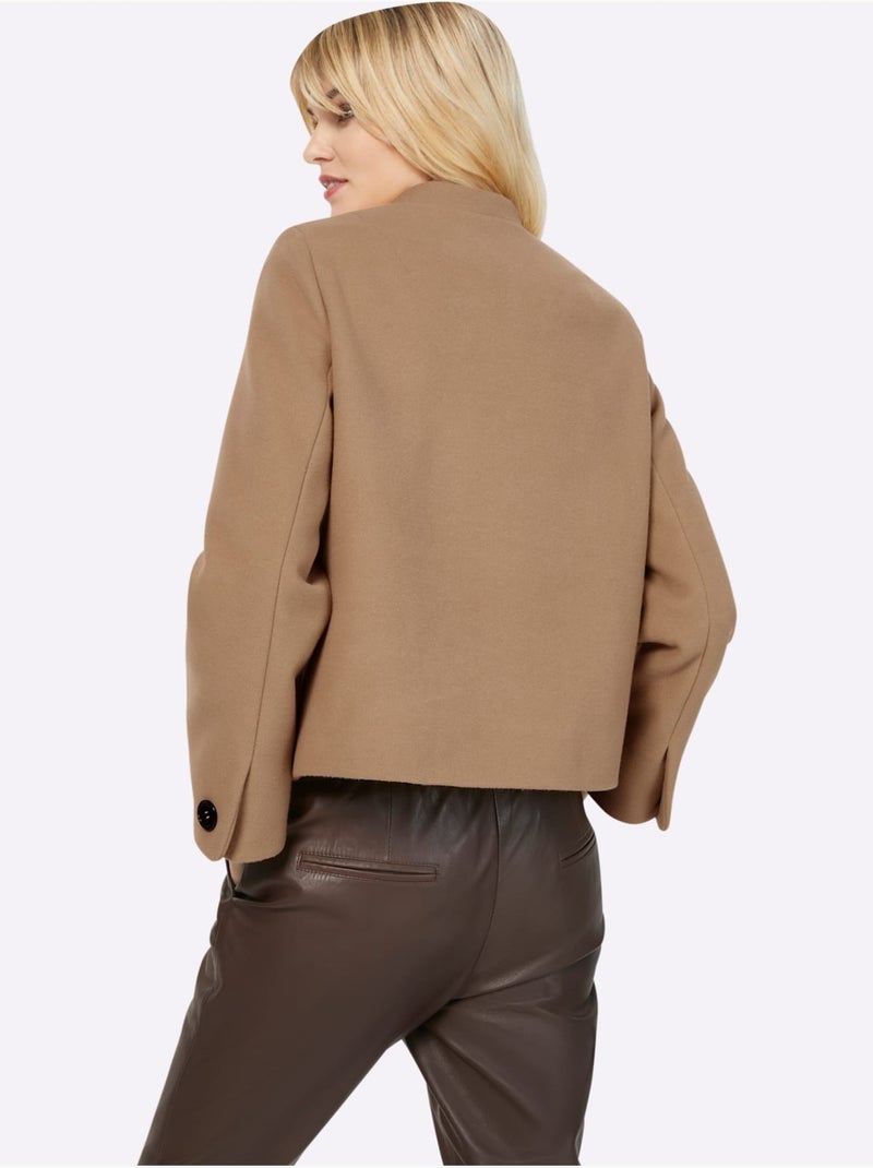 Veste Blazer Qualité Moelleuse - Taille Standard - Helline Marron - Kiabi