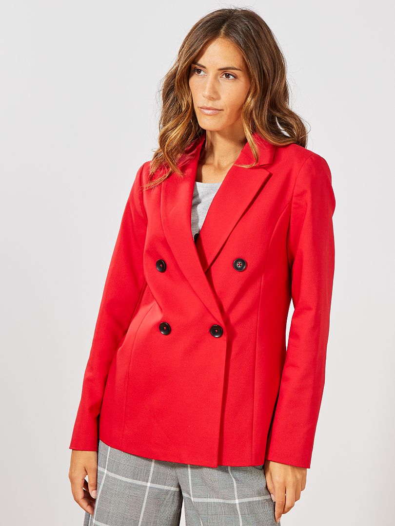 manteau femme rouge kiabi